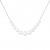 Colier perle naturale albe si argint DiAmanti SK20113N-G